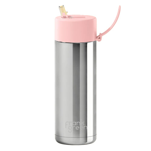 frank green 20oz Ceramic Reusable Bottle with Blush Straw Lid